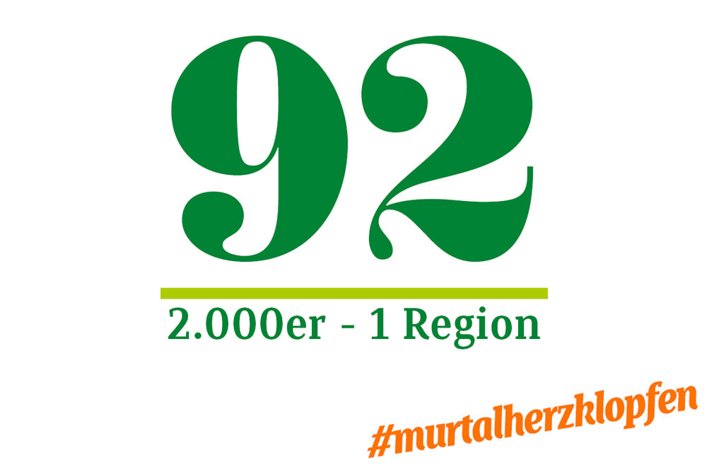 there are 92 2000 mountain peaks in the murtal